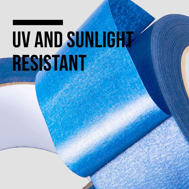 Lichamp Blue Painters Tape 2 inches Wide, Bulk 4 Pack Original Blue Masking Tape, 1.95 inch x 55 Yards x 4 Rolls (220 Total Yards) - Image 3